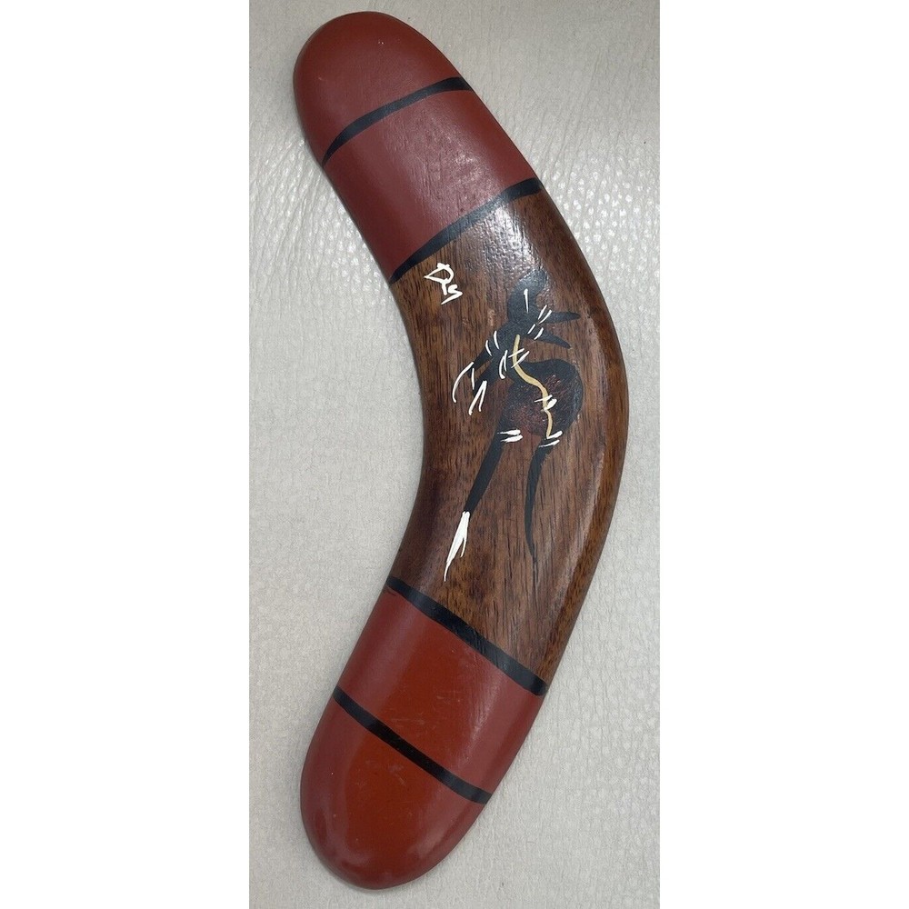 david miller hand painted boomerang 8” Signed Original